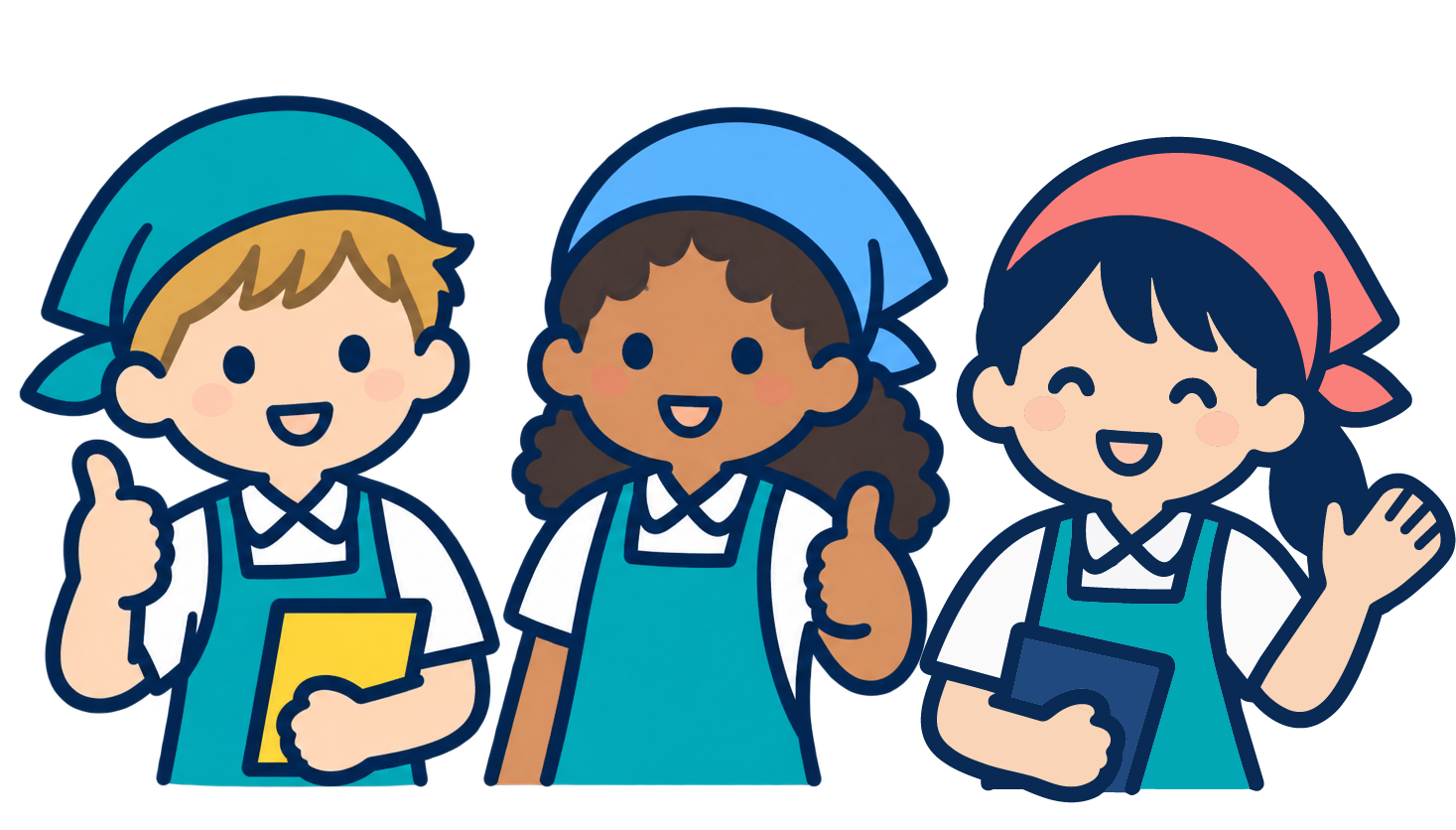 留学生スタッフのイラスト